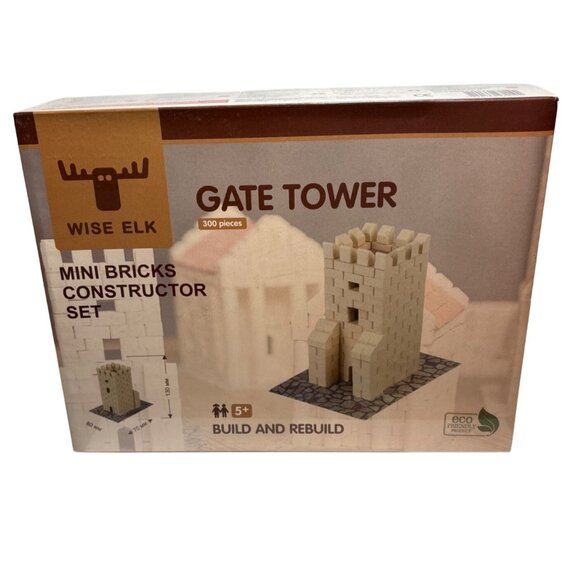 Wise Elk Gate Constructor Set Tower Mini Bricks For Ages 5+ 300 Piece Creative - Picture 1 of 6